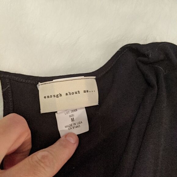 Enough About Me black romper size medium new - Picture 4 of 4